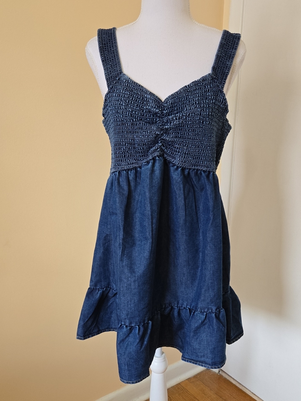 Street Wear Society Denim Summer Dress Romper XL